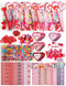 Valentine Gifts for Kids School, 28 Packs Stationery Set from Teachers to Students, Valentines Kids Gift Set Cards with Stickers, Pencils, Erasers, Valentine's Day Classroom Exchange Party Favor Toy