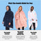 THE COMFY Original | Oversized Microfiber & Sherpa Wearable Blanket, Seen On Shark Tank, One Size Fits All (Blush)