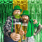 LOLStar 3 Pack St. Patrick's Day Foil Fringe Curtains St Patricks Day Party Decoration 3.3 X 6.6 ft Green Gold Light Green Tinsel Fringe Curtain Photo Booth, Streamer Backdrop for Irish Theme Decor