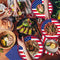 Gatherfun American Flag Patriotic Party Supplies Disposable Napkins and Paper Plates for Veterans Day Election Day 4th of July Independence Day Decorations, Serve 50