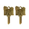 Brass House Key Blank - 2 Pack - Key Shapes™