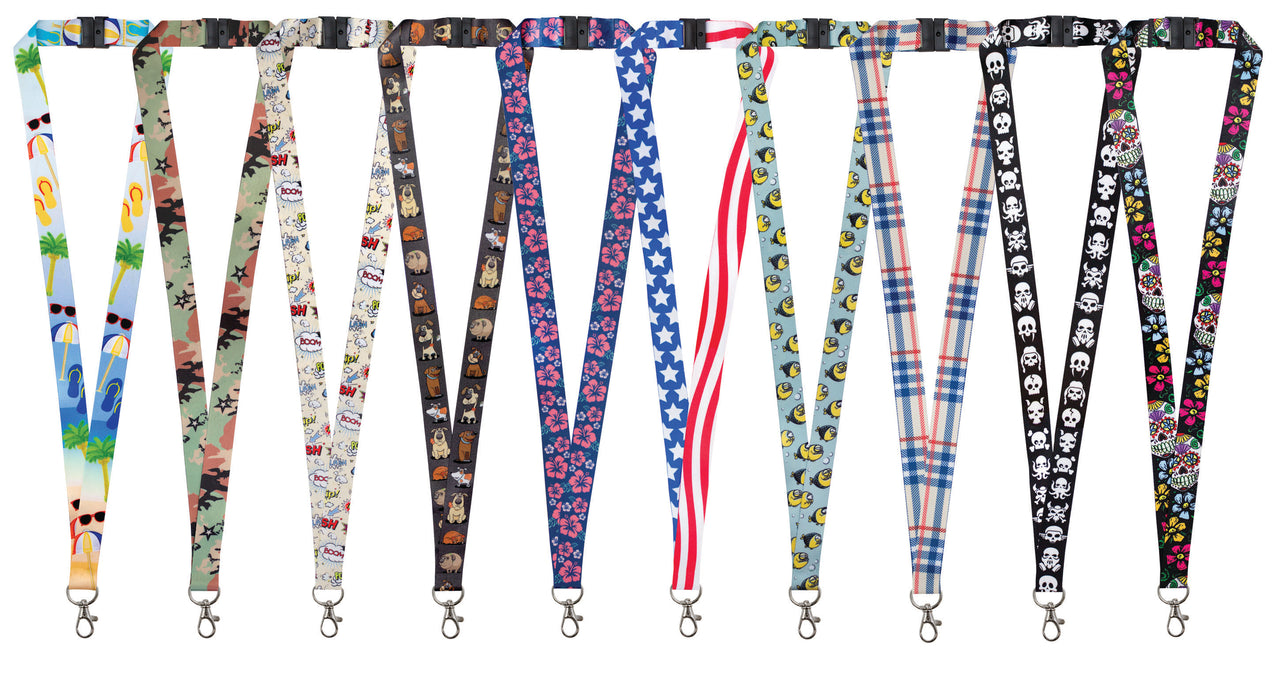 Designer Lanyards - 10 Pack