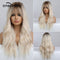 Long Body Wave - Synthetic Wigs with Bangs for Cosplay or Halloween - Heat Resistant