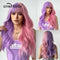 Long Body Wave - Synthetic Wigs with Bangs for Cosplay or Halloween - Heat Resistant