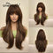 Long Body Wave - Synthetic Wigs with Bangs for Cosplay or Halloween - Heat Resistant