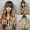 Long Body Wave - Synthetic Wigs with Bangs for Cosplay or Halloween - Heat Resistant