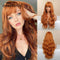 Long Body Wave - Synthetic Wigs with Bangs for Cosplay or Halloween - Heat Resistant