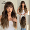 Long Body Wave - Synthetic Wigs with Bangs for Cosplay or Halloween - Heat Resistant