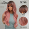 Long Body Wave - Synthetic Wigs with Bangs for Cosplay or Halloween - Heat Resistant