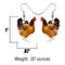 Acrylic Chicken Earrings