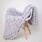 Soft Chunky Knitted Blanket