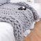 Soft Chunky Knitted Blanket